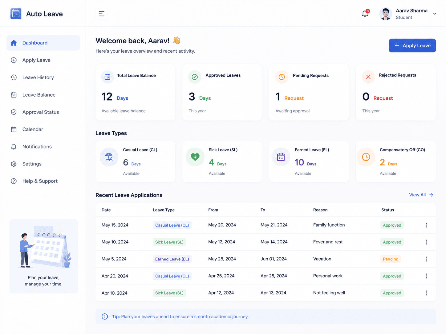 Automated Leave Management